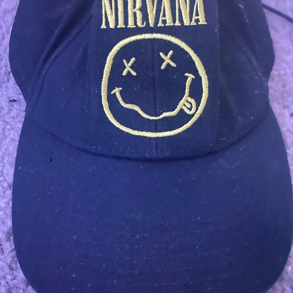 Nirvana Black Cap with Yellow Logo